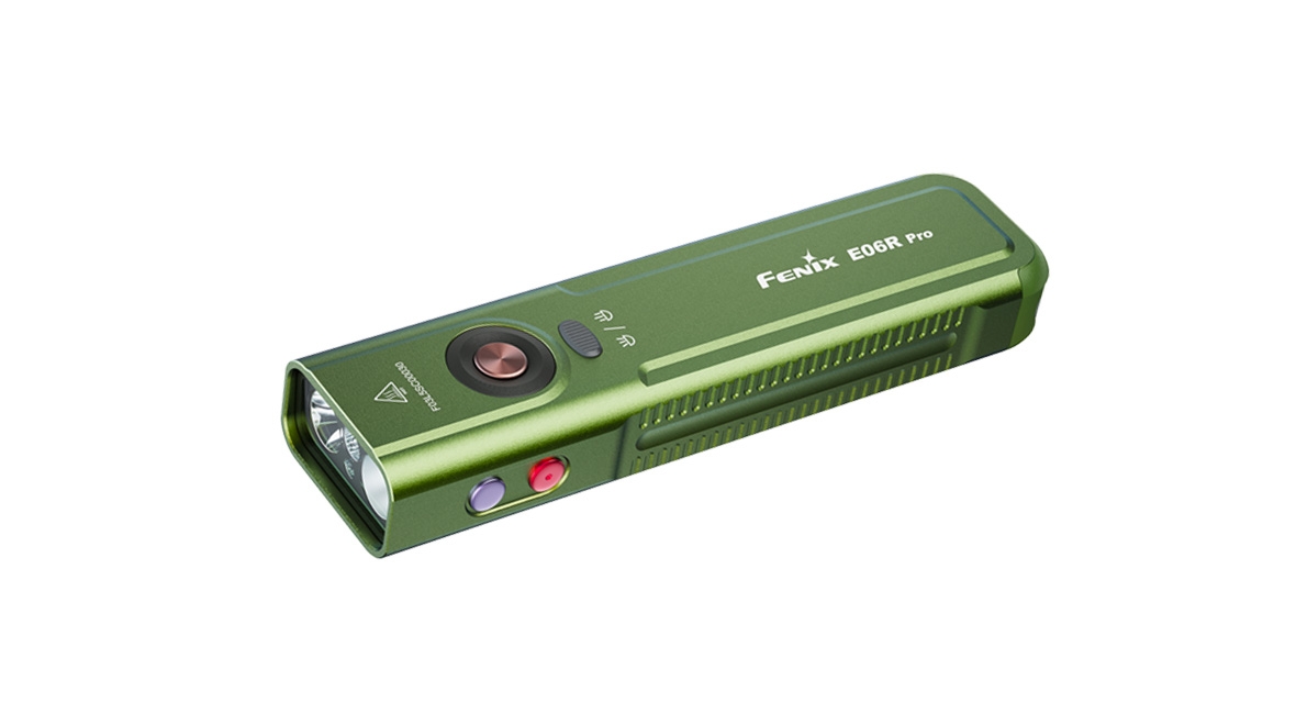 FENIX E06R PRO Rechargeable EDC Flashlight, 1600 lm - Green OD-A-E06RPROOLI asgbox.pl FENIX E06R PRO Rechargeable EDC Flashlight, 1600 lm - Green