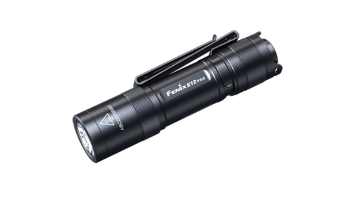 FENIX E12 V3.0 Pocket Flashlight, 200 lm - Black OD-A-E12V30 asgbox.pl FENIX E12 V3.0 Pocket Flashlight, 200 lm - Black