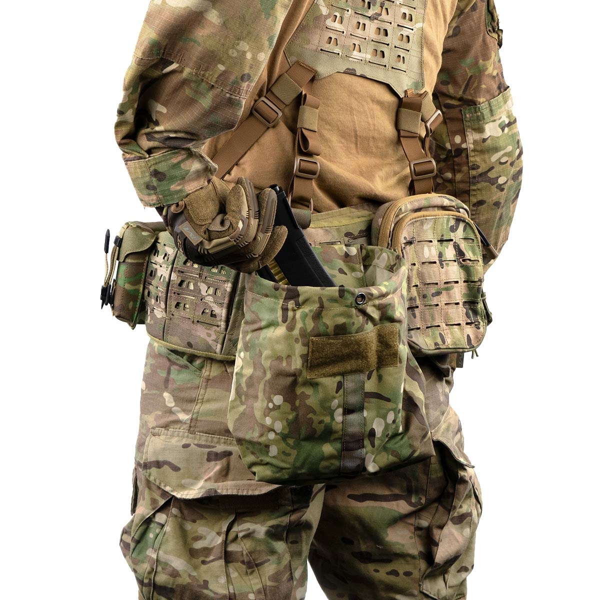 Alternative view of Novritsch Self-Opening Dump Pouch - Amber