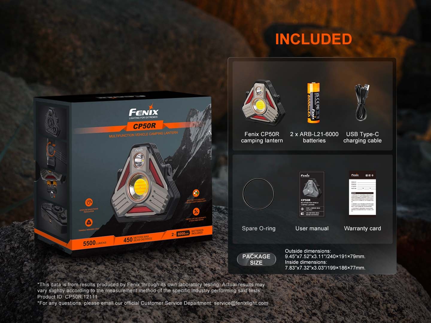FENIX CP50R Rechargeable Multifunctional Light CP50R, 5500 lm - Black OD-A-CP50R asgbox.pl FENIX CP50R Rechargeable Multifunctional Light CP50R, 5500 lm - Black - obrazek 8