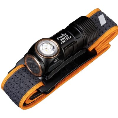Alternative view of FENIX HM51R Ruby V3.0 Rechargeable Headlamp, 860 lm - Black / Orange