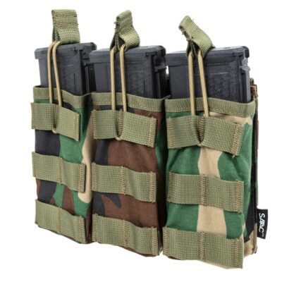 SATAC Open MOLLE Pouch for 3 Magazines M4 / AR15 - Woodland
