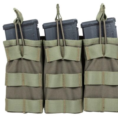Alternative view of SATAC Open MOLLE Pouch for 3 Magazines M4 / AR15 - Green