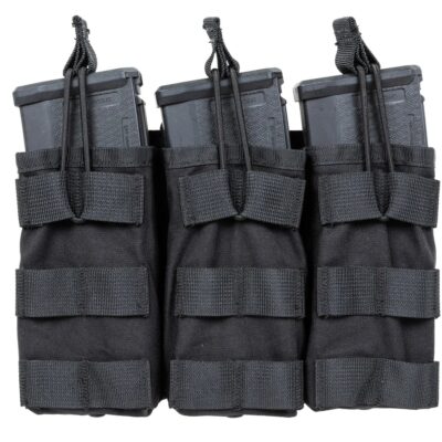Alternative view of SATAC Open MOLLE Pouch for 3 Magazines M4 / AR15 - Black