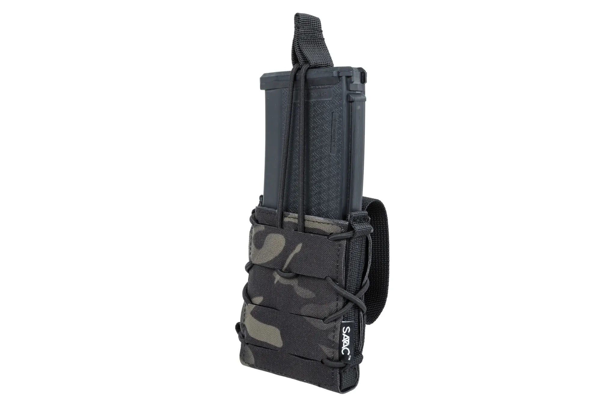 SATAC Open MOLLE Pouch for M4 / AK Magazine - MC Black OD-A-SATAC042-MCB asgbox.pl SATAC Open MOLLE Pouch for M4 / AK Magazine - MC Black