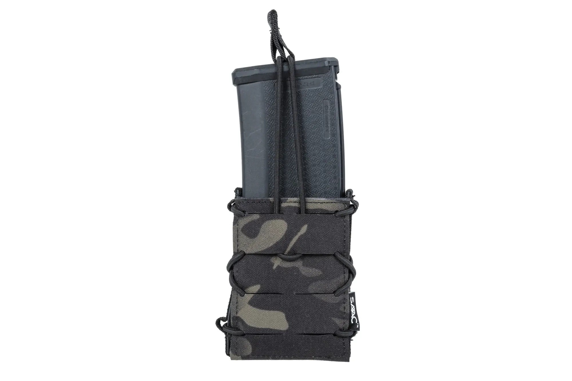 SATAC Open MOLLE Pouch for M4 / AK Magazine - MC Black OD-A-SATAC042-MCB asgbox.pl SATAC Open MOLLE Pouch for M4 / AK Magazine - MC Black - obrazek 2