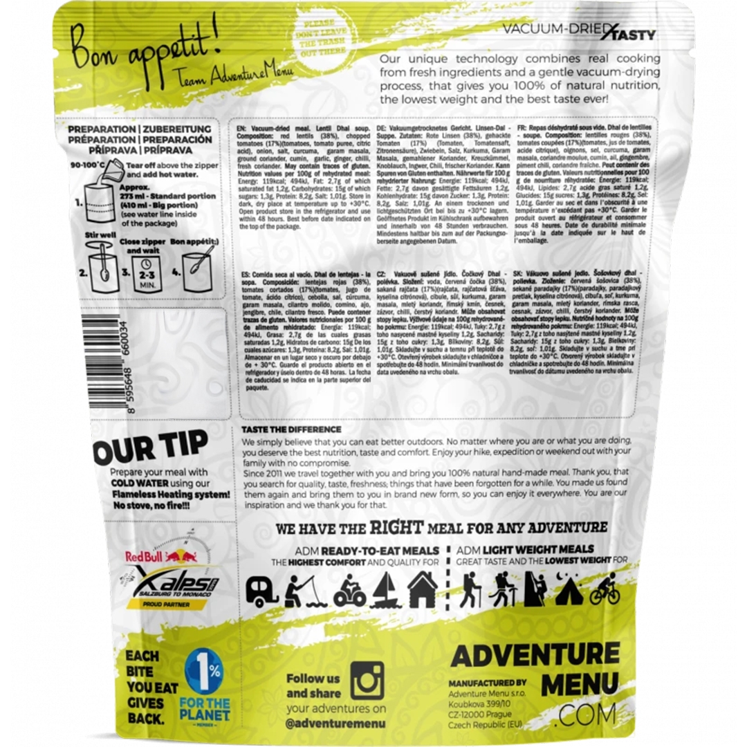 Alternative view of AM Lightweight Vegan Lentil Dhal (Soup 525 g)