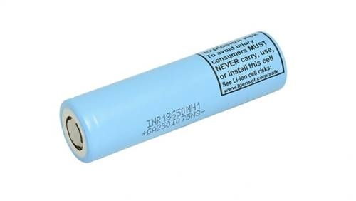 LG Rechargeable Li-Ion Battery 18650 (3.6V), 3100 mAh - Blue