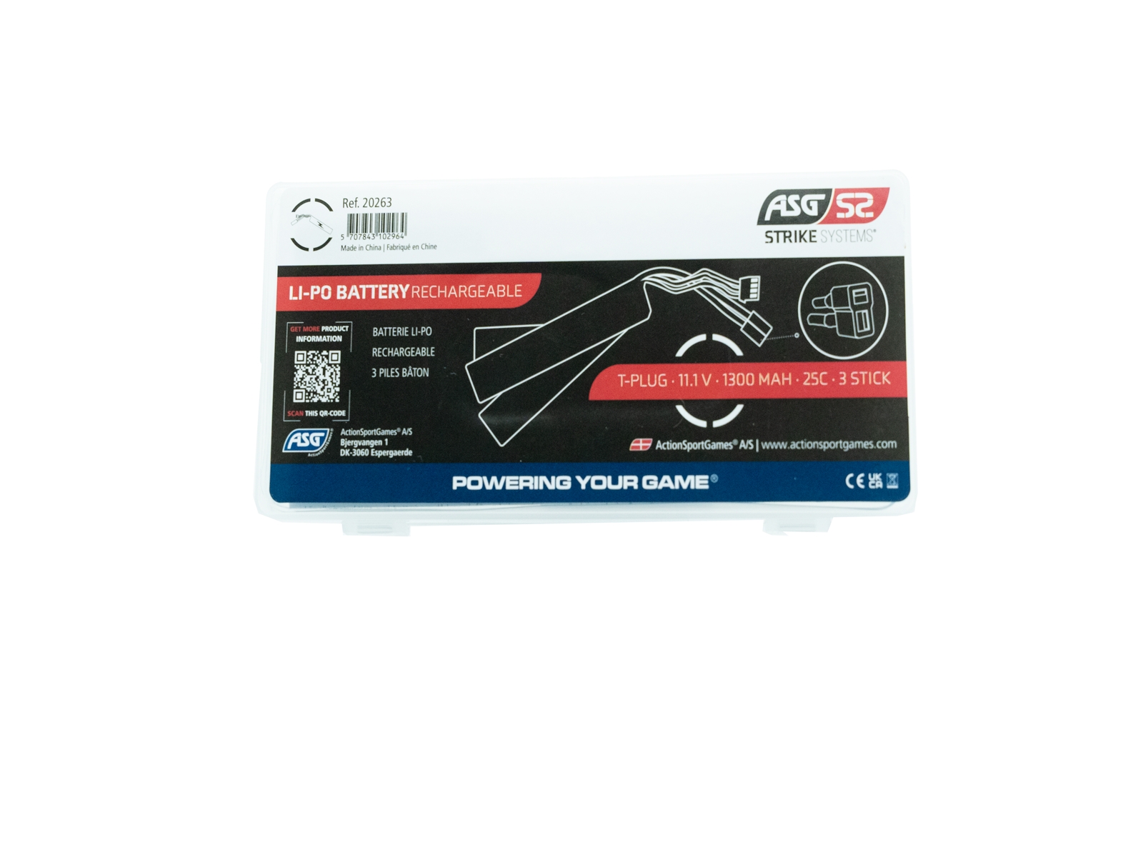 STRIKE Li-Pol Battery 11.1V 1300mAh, 20C, T-Dean - Crane OD-A-STRIKE095 asgbox.pl STRIKE Li-Pol Battery 11.1V 1300mAh, 20C, T-Dean - Crane - obrazek 2