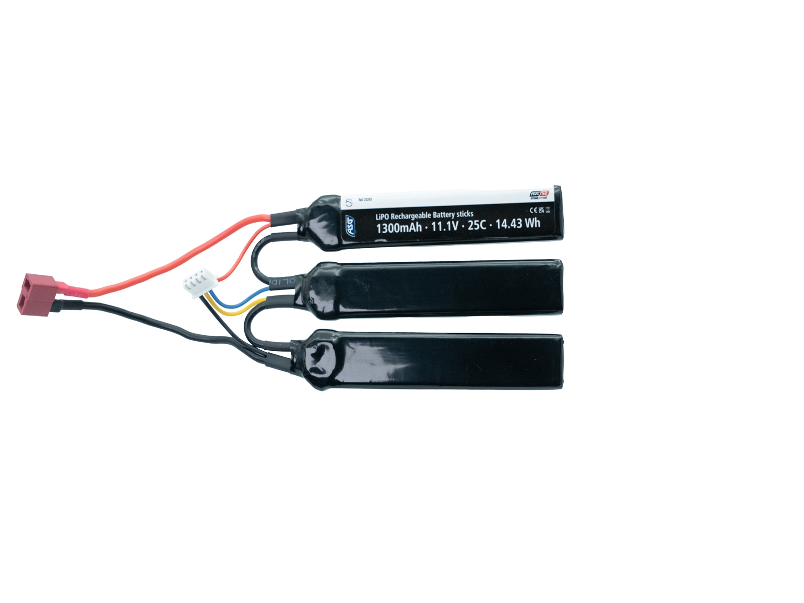 STRIKE Li-Pol Battery 11.1V 1300mAh, 20C, T-Dean - Crane OD-A-STRIKE095 asgbox.pl STRIKE Li-Pol Battery 11.1V 1300mAh, 20C, T-Dean - Crane