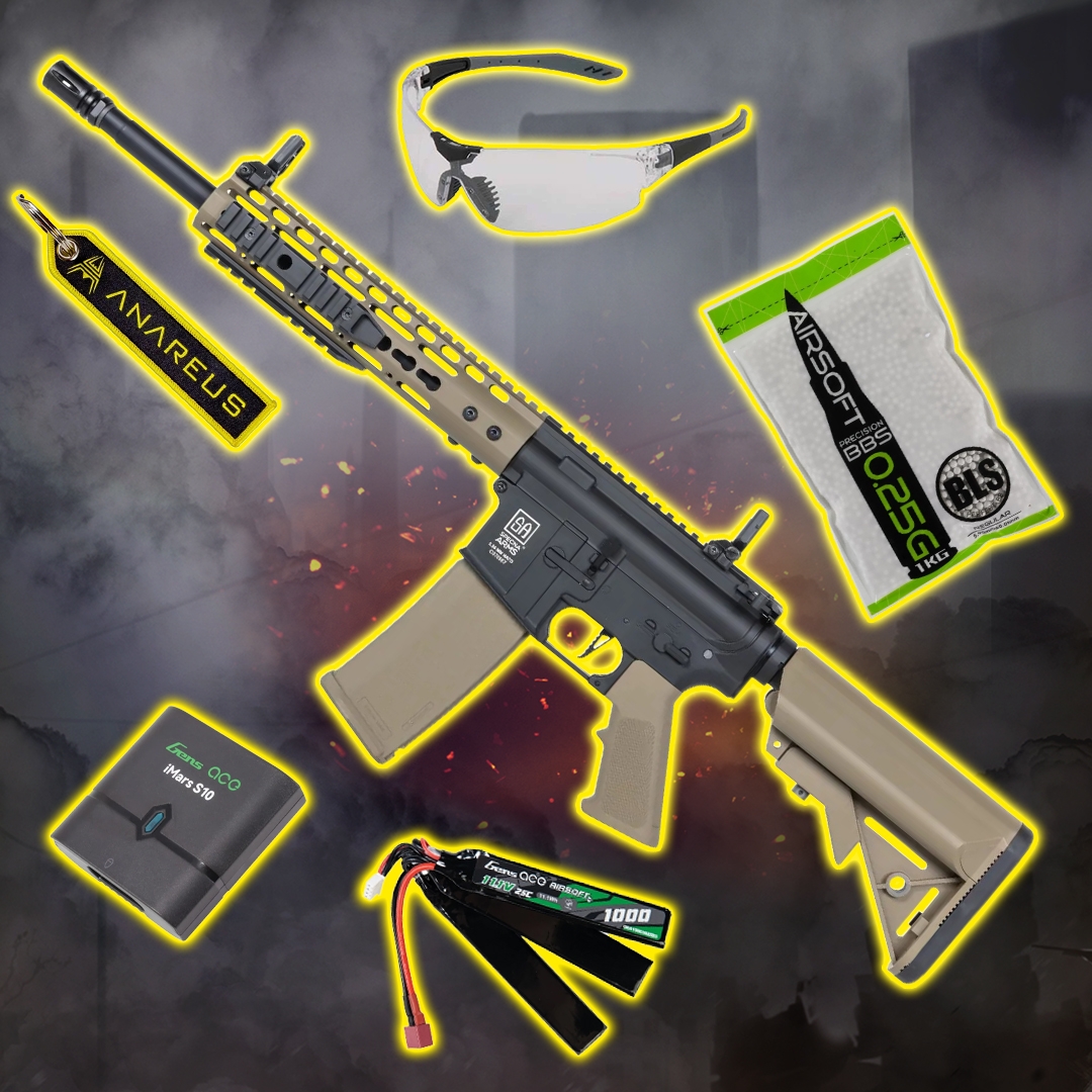 STARTER PACK set SA M4 Keymod Gen2 (SA-C09 CORE(TM) HAL ETU(TM)) - Black / Tan