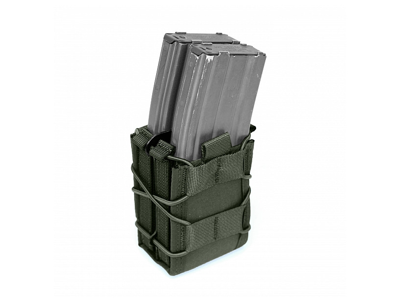 WAS MOLLE QUICK MAG Pouch for 2 Rifle Magazines – Green OD-A-W-EO-DQM-OD asgbox.pl WAS MOLLE QUICK MAG Pouch for 2 Rifle Magazines – Green - obrazek 2