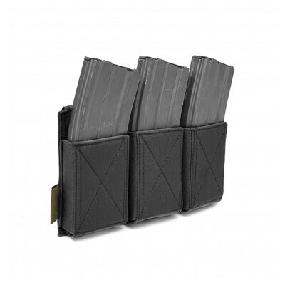 Alternative view of WAS Triple Elastic M4 / AR15 Rifle Magazine MOLLE Pouch – Black