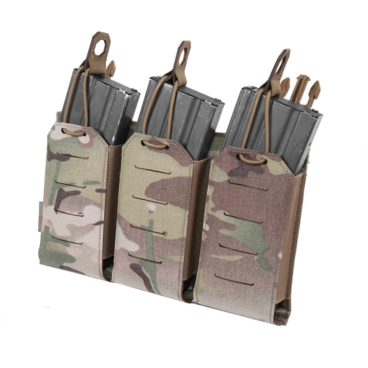 Alternative view of WAS LPC Laser-Cut FLAP PANEL for 3 M4 / AR15 (5.56) Magazines – MultiCam(R)