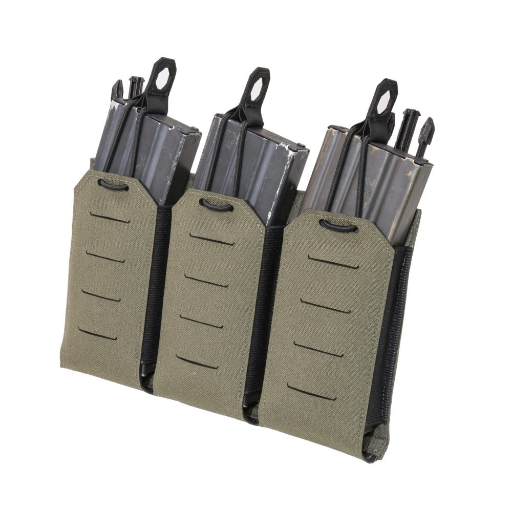 Alternative view of WAS LPC Laser-Cut FLAP PANEL for 3 M4 / AR15 (5.56) Magazines – Ranger Green