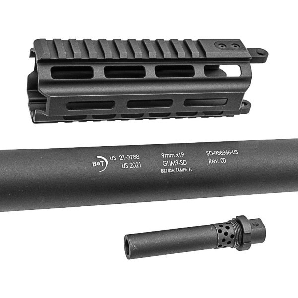 Lambda Defence GHM9 GBB Large Suppressor - Black