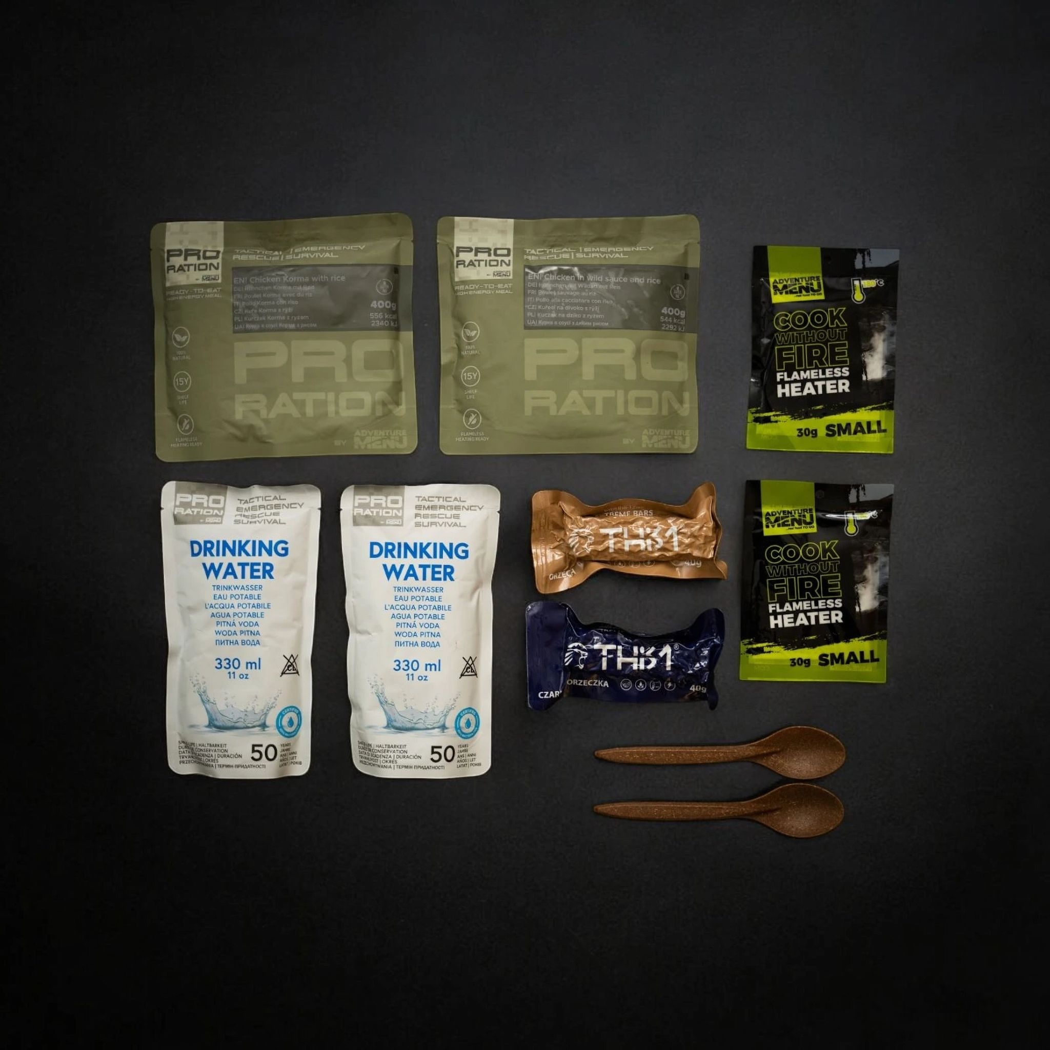Alternative view of PRO-RATION MRE Emergency Food / Water Pack – Menu 2