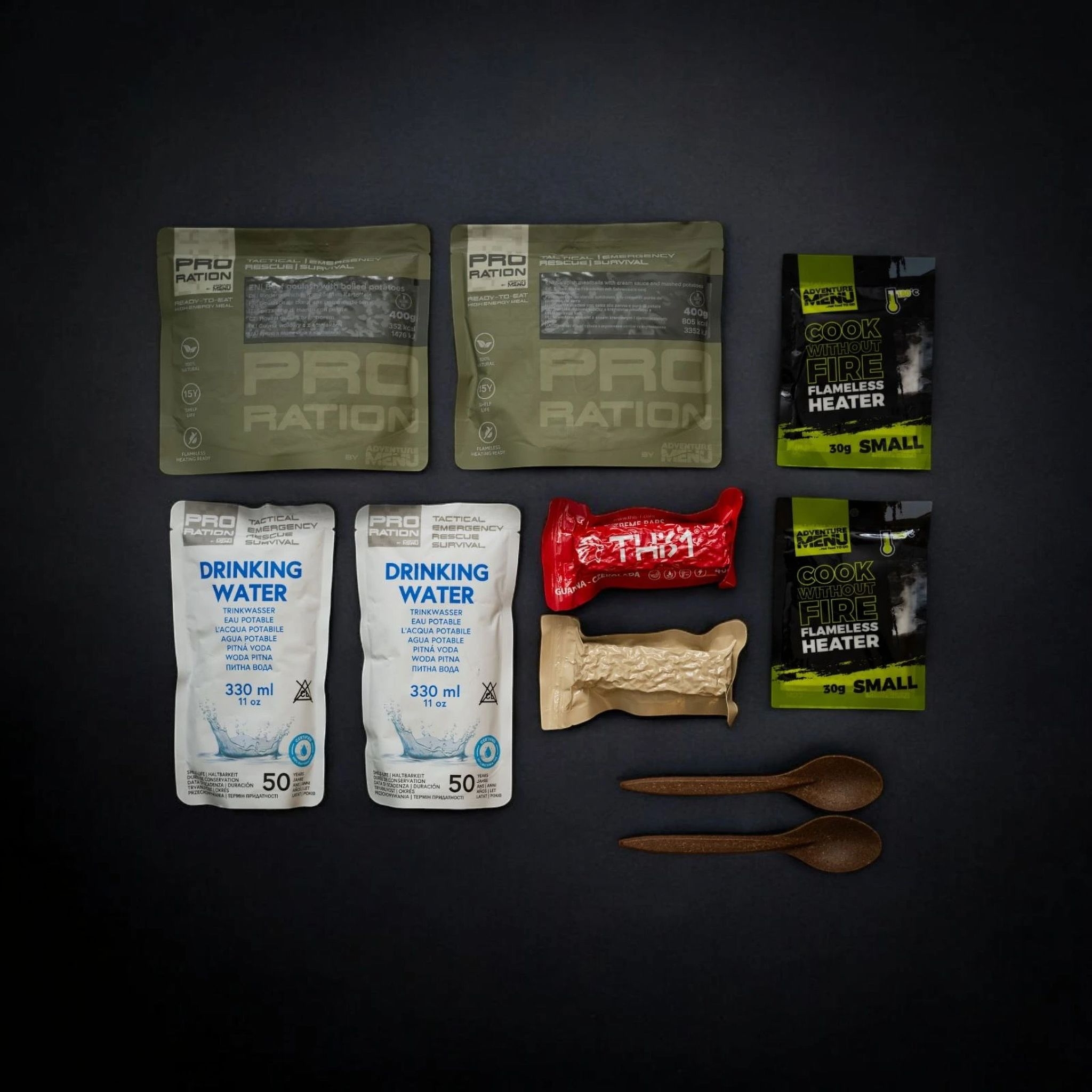 Alternative view of PRO-RATION MRE Emergency Food / Water Pack – Menu 3