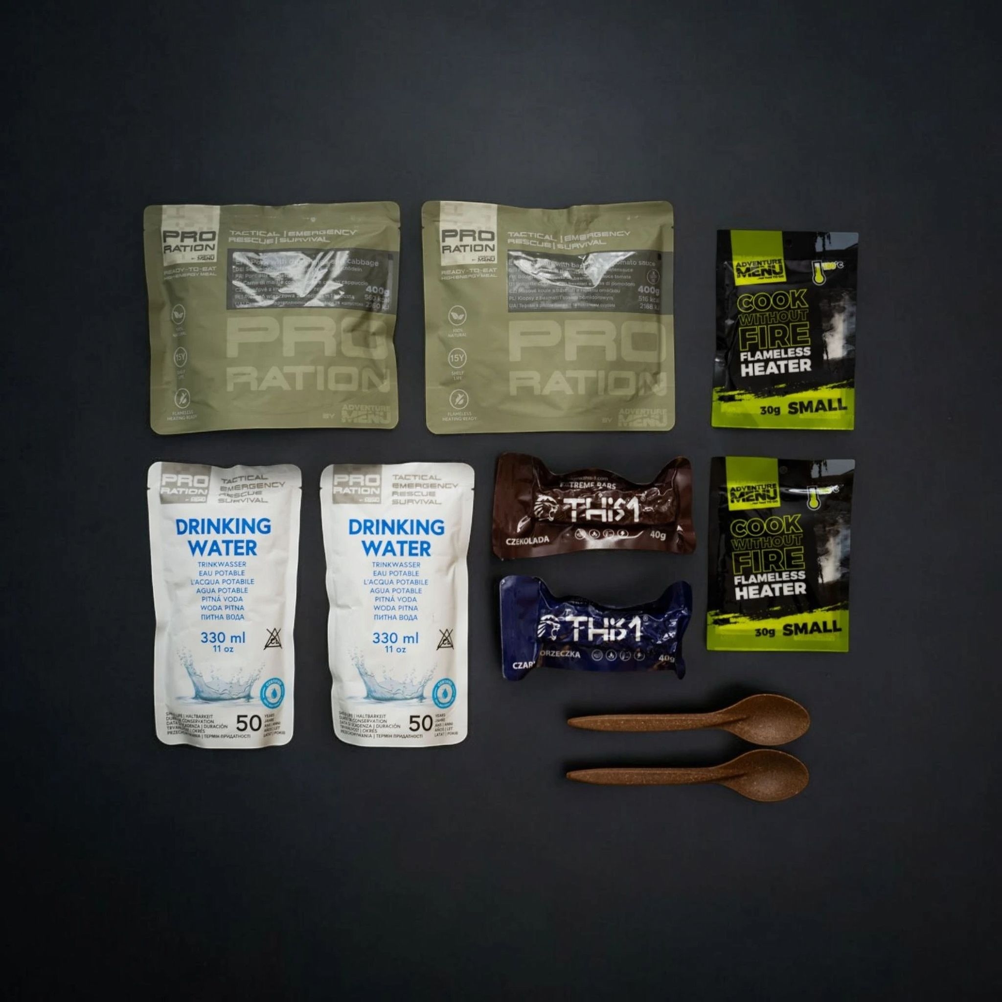 Alternative view of PRO-RATION MRE Emergency Food / Water Pack – Menu 4