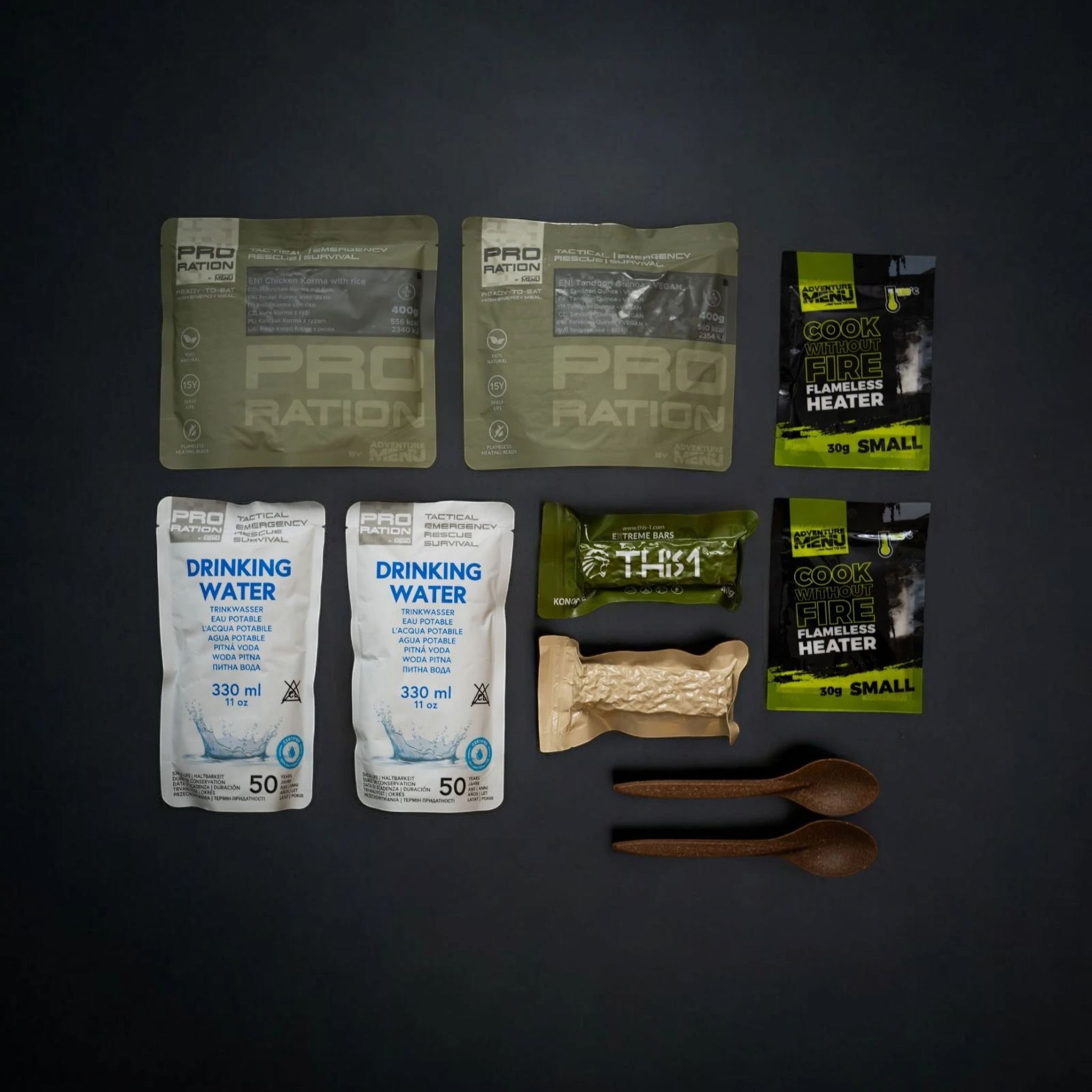 Alternative view of PRO-RATION MRE Emergency Food / Water Pack – Menu 5