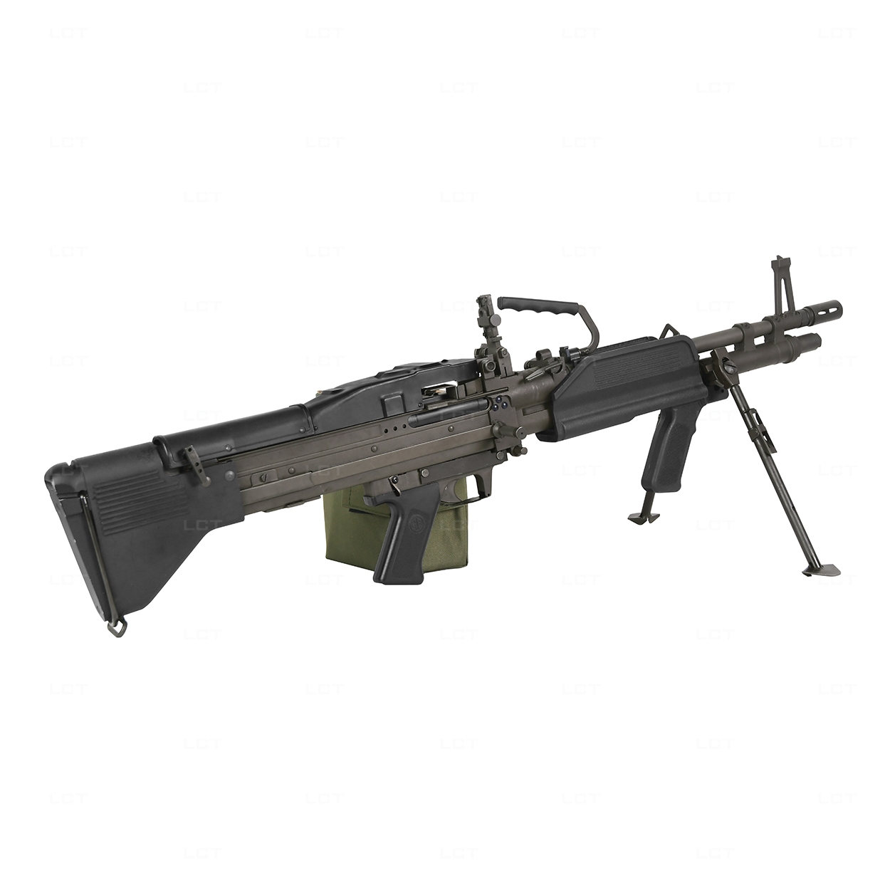 Alternative view of LCT M60 E4 Machine Gun, Steel Version - Grey