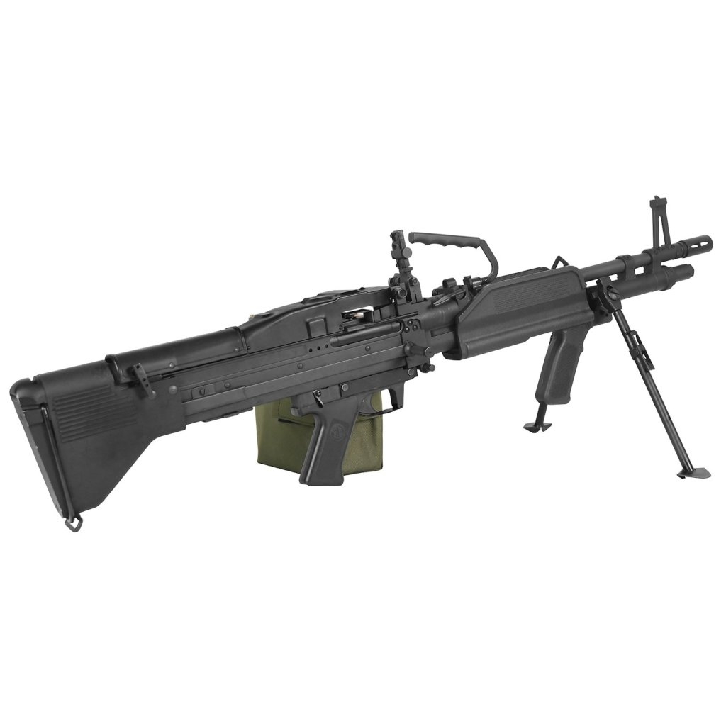 Alternative view of LCT M60 E4 6061 Machine Gun, Aluminum Version - Grey