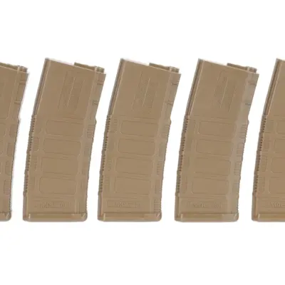 Alternative view of Zestaw 5 magazynków mid-cap 140 kulek King Arms do replik typu M4/M16 Flat Dark Earth