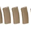Zestaw 5 magazynków mid-cap 140 kulek King Arms do replik typu M4/M16 Flat Dark Earth OD-G-KIA-05-047855-00 asgbox.pl