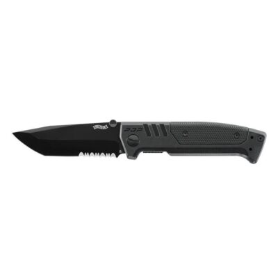 Walther PDP Tanto Folder Serrated Black