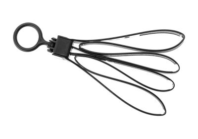 MP Cable Tie Dummy Handcuffs Black - obrazek 3