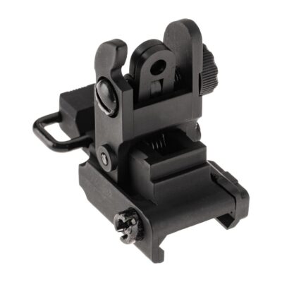 Pirate Arms M4SS Polymer Foldable Rear Sight Black