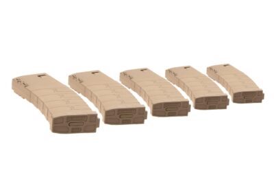 Magazine M4 Midcap 120rds 5pcs Set Tan - obrazek 3