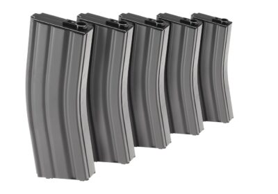Magazine M4 Midcap 125rds 5pcs Set Grey