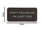 JTG I'm Lost Too Rubber Patch Black - obrazek 4