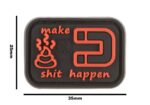 JTG Sh!t Magnet Rubber Patch Red - obrazek 4