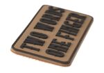 JTG Two Words One Finger Big Rubber Patch Coyote Brown - obrazek 3