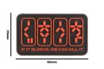 JTG If It Bleeds, We Can Kill It Rubber Patch Red - obrazek 4