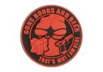 JTG Guns Boobs and Beer Rubber Patch Black/Red