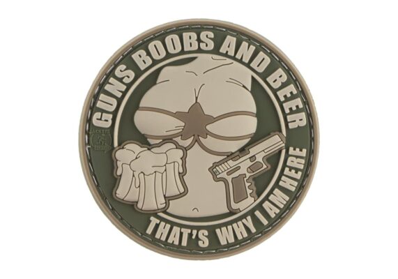 JTG Guns Boobs and Beer Rubber Patch Multicam