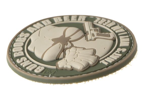JTG Guns Boobs and Beer Rubber Patch Multicam - obrazek 3