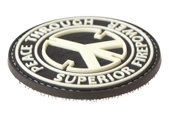 JTG Peace Through Superior Firepower Rubber Patch Glow - obrazek 3