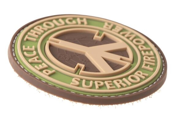 JTG Peace Through Superior Firepower Rubber Patch Multicam - obrazek 3