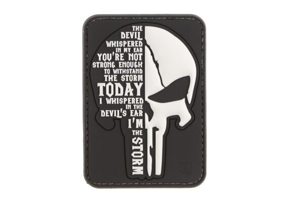 JTG I Am The Storm Rubber Patch Black/White