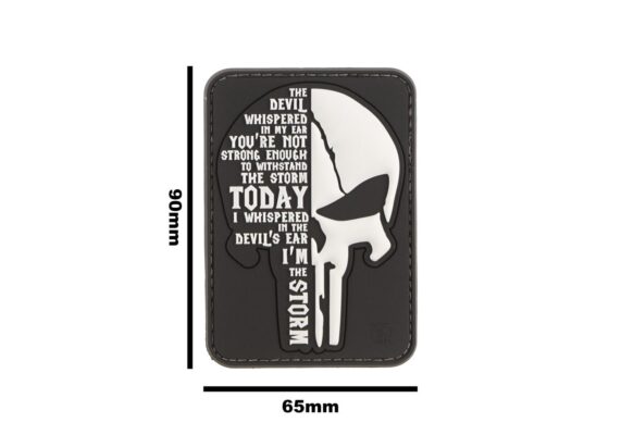 JTG I Am The Storm Rubber Patch Black/White - obrazek 4