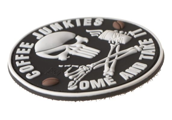 JTG Coffee Junkies Rubber Patch Black - obrazek 3