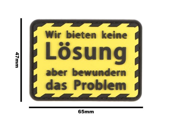 JTG We Offer No Solution But Admire The Problem Rubber Patch Yellow - obrazek 4