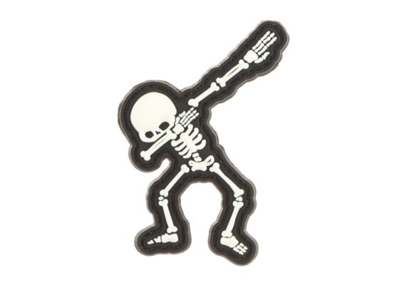 JTG Dabbing Skeleton Rubber Patch Glow