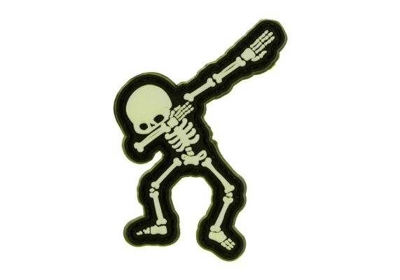 JTG Dabbing Skeleton Rubber Patch Glow - obrazek 4