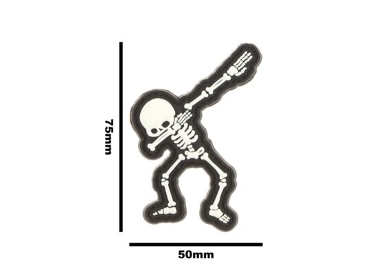 JTG Dabbing Skeleton Rubber Patch Glow - obrazek 5