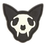 JTG Micro Nightmare Skull Cat Rubber Patch No. 2 Glow